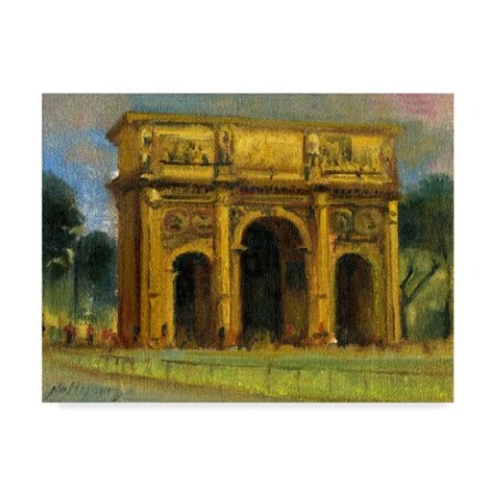 Hall Groat Ii 'Roman Arch' Canvas Art,14x19